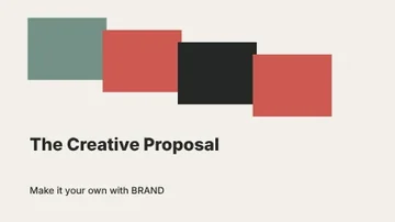 The Creative Proposal · Terrace presentation cover template
