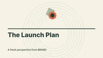 The Launch Plan · Contour presentation cover template