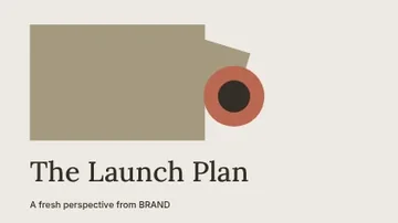 The Launch Plan · Studio 2 presentation cover template