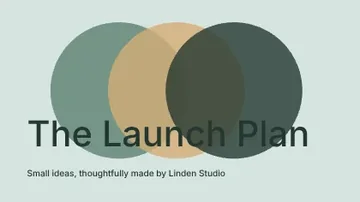 The Launch Plan · Orbit presentation cover template