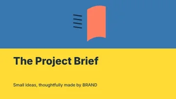 The Project Brief · Duotone presentation cover template