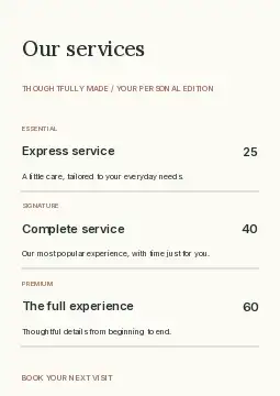 Workshops · Playful price list template