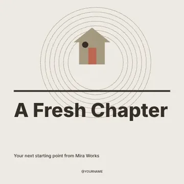 A Fresh Chapter · Contour social media post template
