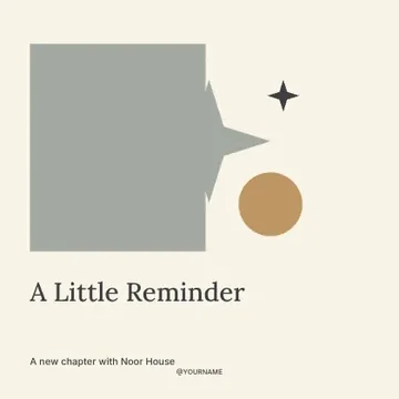A Little Reminder · Studio social media post template