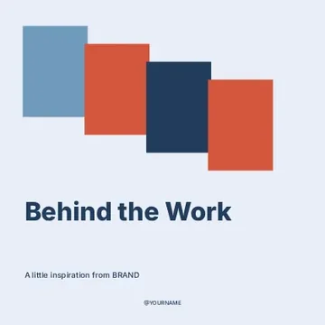 Behind the Work · Terrace social media post template