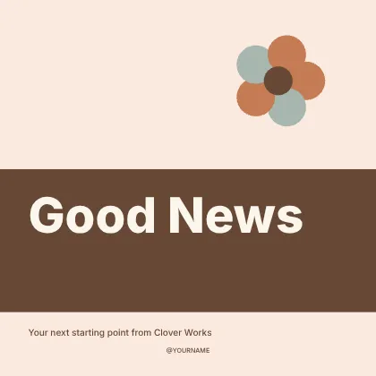 Good News · Stencil social media post template