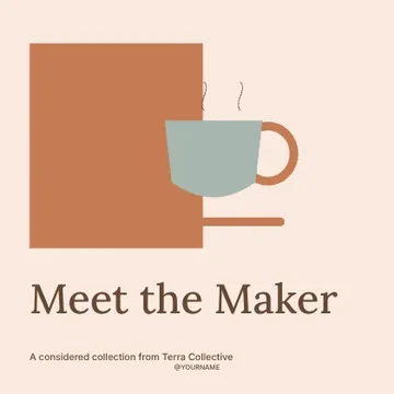 Meet the Maker · Studio social media post template