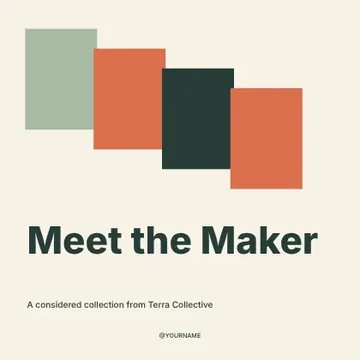 Meet the Maker · Terrace 2 social media post template