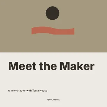 Meet the Maker · Duotone social media post template