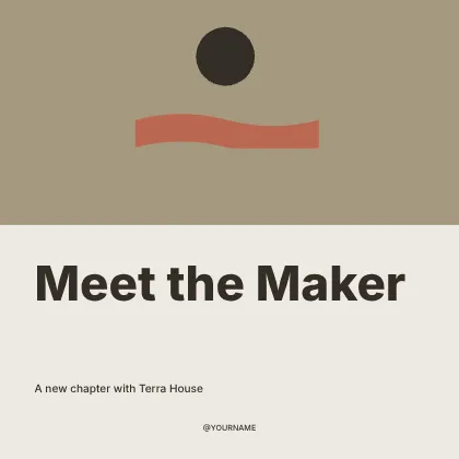 Meet the Maker · Duotone social media post template