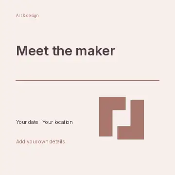 Meet the Maker · Column 3 social media post template