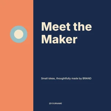 Meet the Maker · Column social media post template