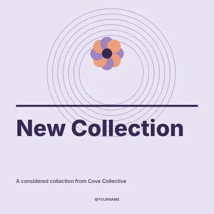 New Collection · Contour social media post template