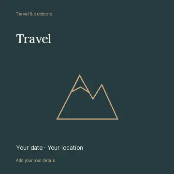 Out of office · Elegant social media post template