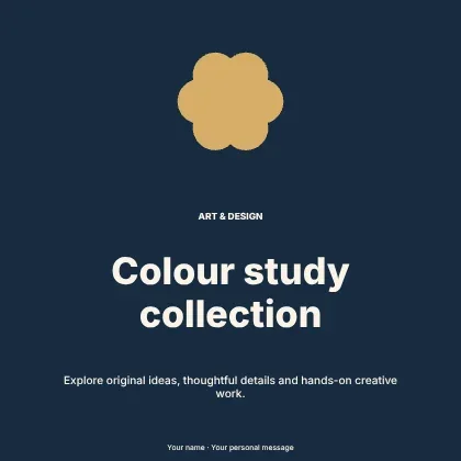 Colour study collection · Gallery social media post template