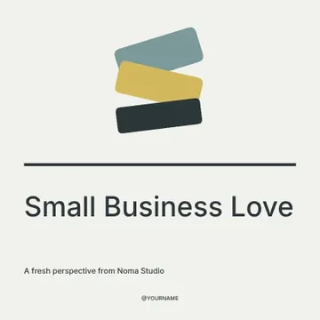 Small Business Love · Linework social media post template