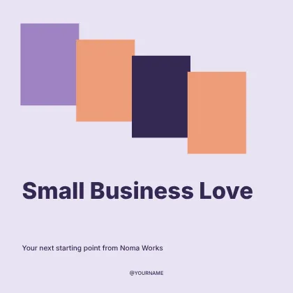 Small Business Love · Terrace social media post template
