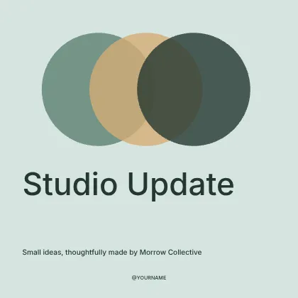 Studio Update · Orbit 2 social media post template