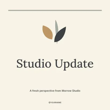 Studio Update · Classic social media post template