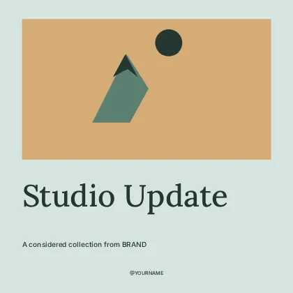 Studio Update · Gallery social media post template