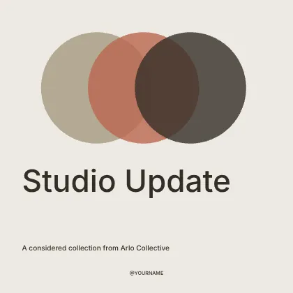 Studio Update · Orbit social media post template