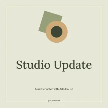 Studio Update · Frame social media post template