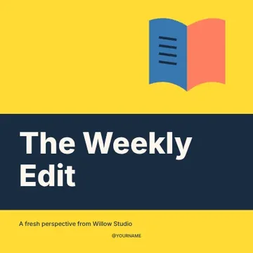 The Weekly Edit · Stencil social media post template