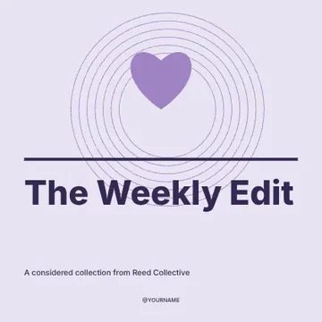The Weekly Edit · Contour social media post template