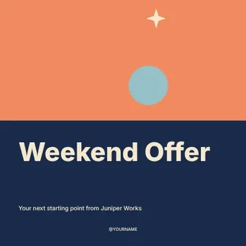 Weekend Offer · Duotone social media post template