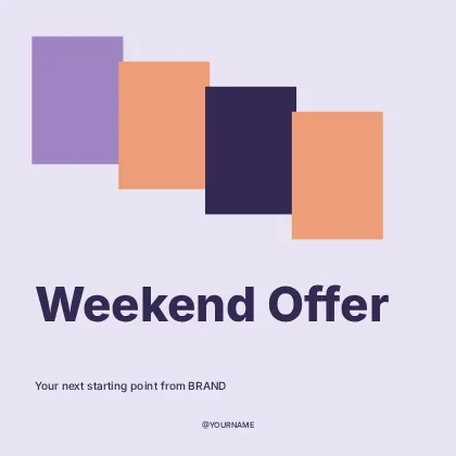 Weekend Offer · Terrace social media post template