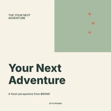 Your Next Adventure · Modern social media post template
