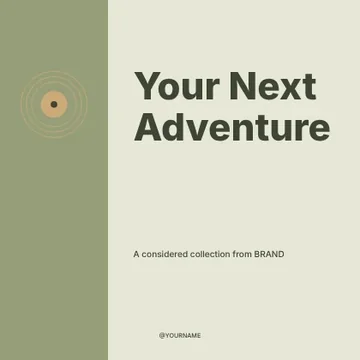 Your Next Adventure · Column social media post template