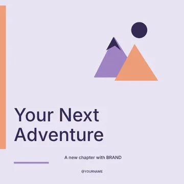 Your Next Adventure · Signal social media post template