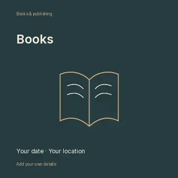 Your next chapter · Fine-line cover social media post template