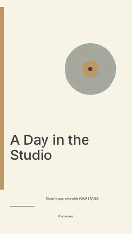 A Day in the Studio · Signal instagram story template