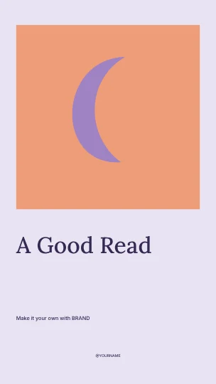 A Good Read · Gallery instagram story template
