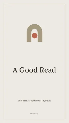 A Good Read · Frame instagram story template