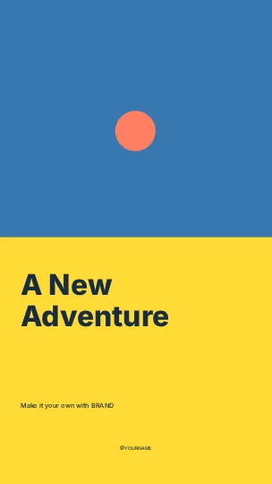 A New Adventure · Duotone instagram story template