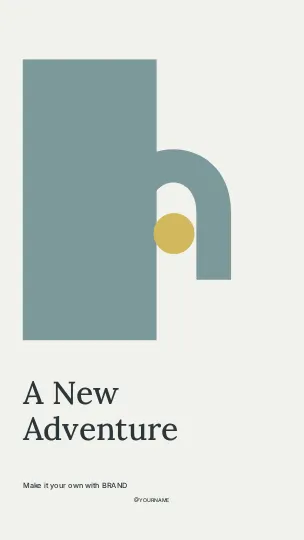 A New Adventure · Studio instagram story template