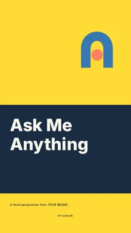 Ask Me Anything · Stencil instagram story template