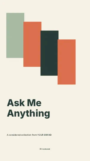 Ask Me Anything · Terrace instagram story template