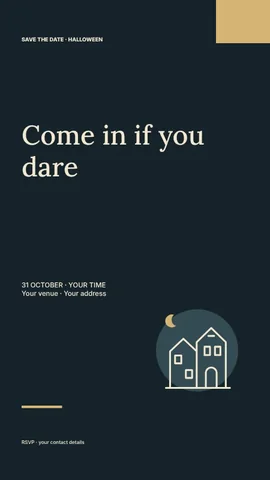 Haunted house tour instagram story template