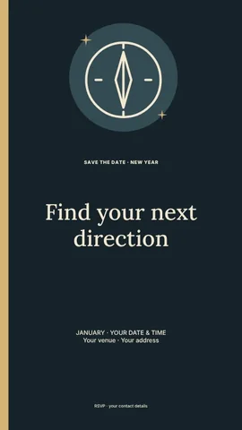 New Year new direction instagram story template