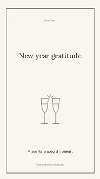 New Year gratitude instagram story template