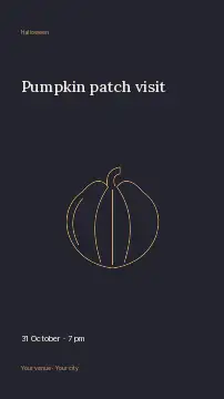 Pumpkin patch visit instagram story template