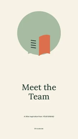 Meet the Team · Medallion 4 instagram story template