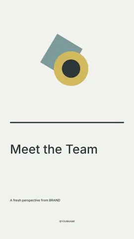 Meet the Team · Linework 4 instagram story template
