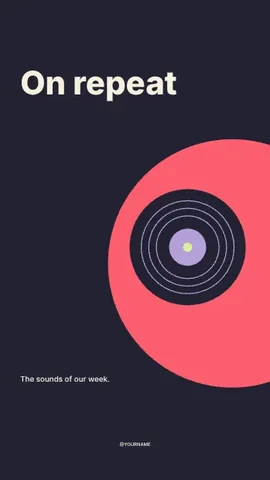 On repeat · Bold instagram story template