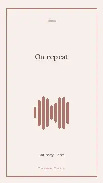 On repeat · Botanical instagram story template