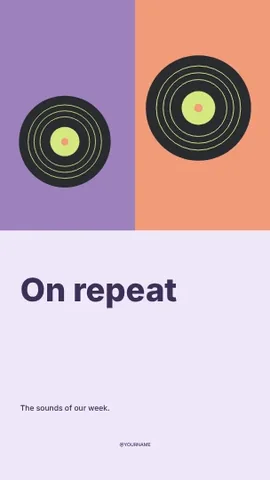 On repeat · Playful instagram story template
